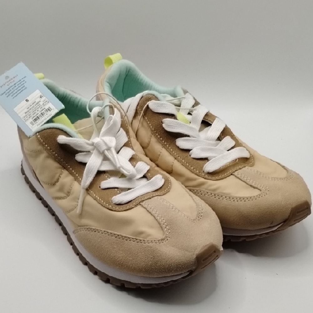 Cat & Jack Tan and White Kids Sneakers